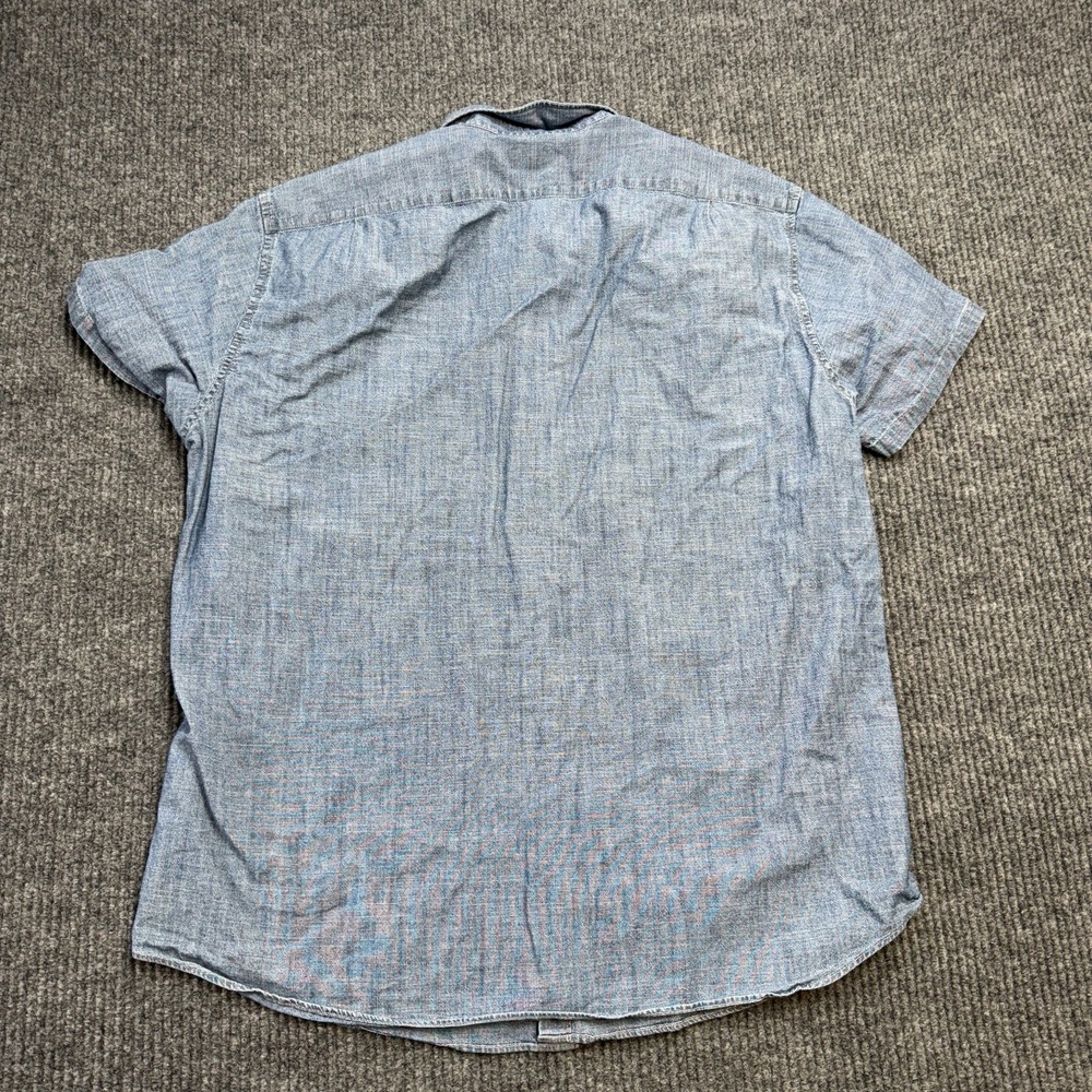 J Crew Shirt Mens XL Slim Fit Blue Chambray Button Down Lightweight Preppy - Picture 5 of 7